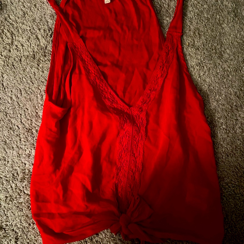 Cute front tie top